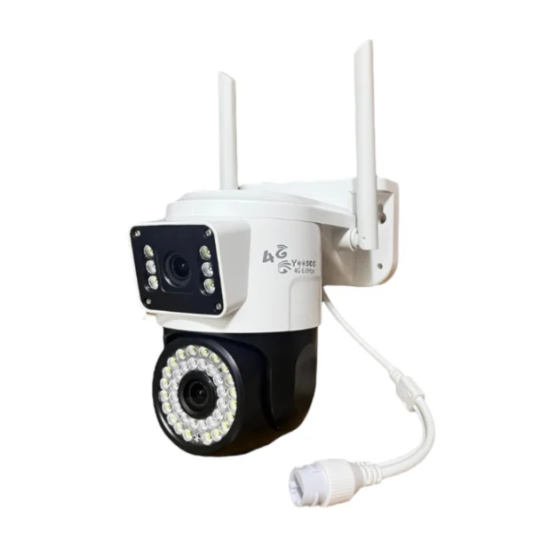 Camera Ngoài Trời Yoosee QPT36 – 4G 42 Led 2 Ống Kính (Có Màu Ban Đêm)