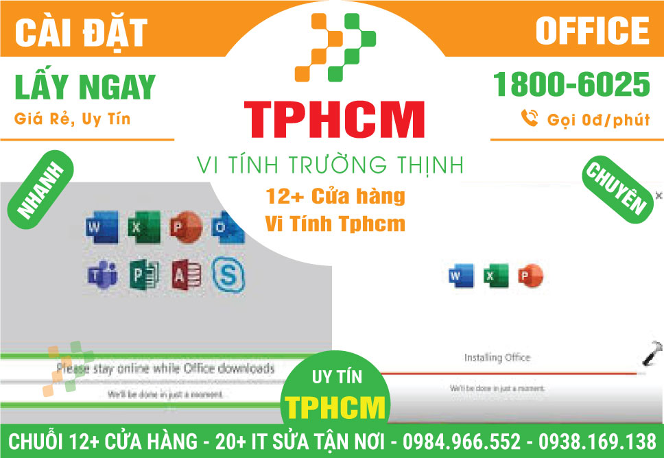 Dịch Vụ Cài Đặt Office – Word, Excel, PowerPoint Bản Quyền & Crack