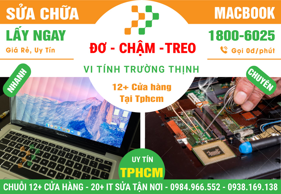 Sửa Chữa Macbook Bị Đơ - Chậm - Treo Máy