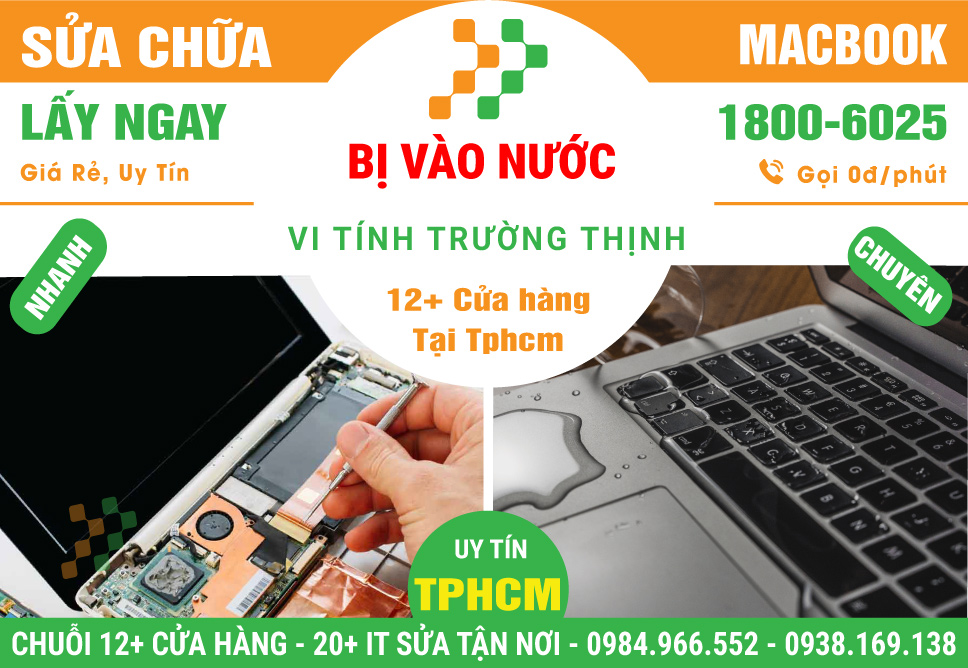 Sửa Chữa Macbook Dính Nước - Vào Nước - Không Lên