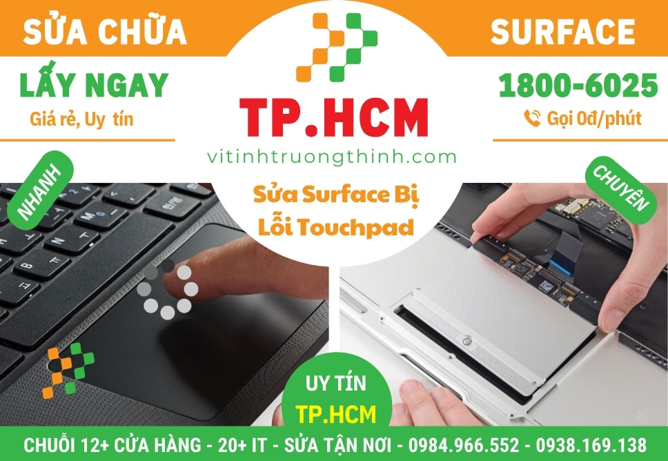 Sửa Surface Bị Lỗi Touchpad Không Hoạt Động