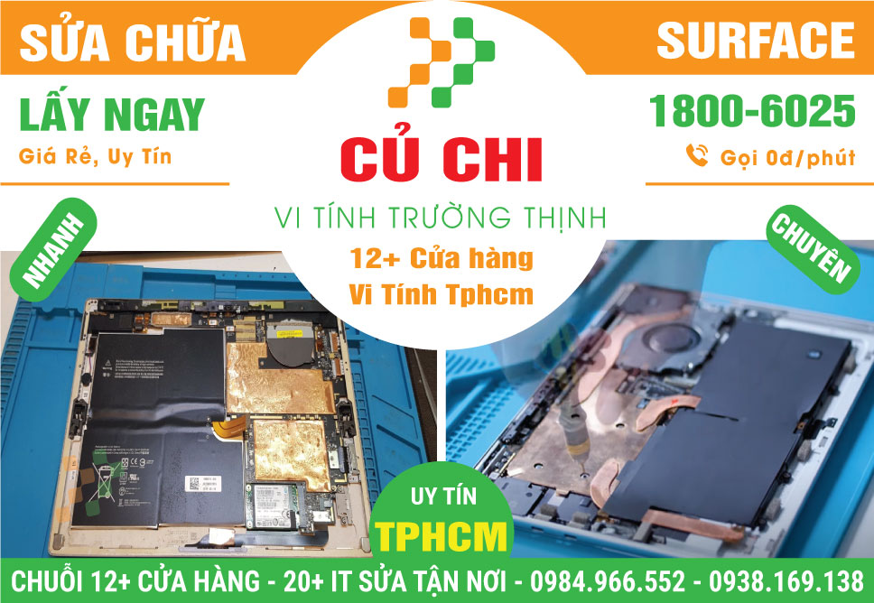 Sửa Surface Huyện Củ Chi – Giá Rẻ Tận Nơi