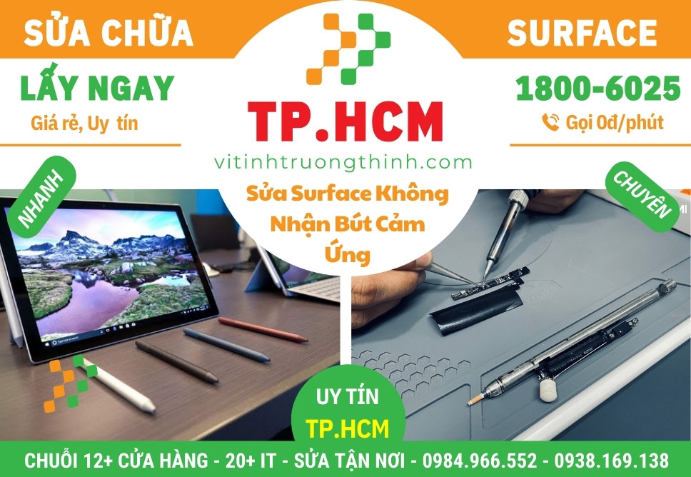Sửa Surface Không Nhận Bút Cảm Ứng Giá Rẻ