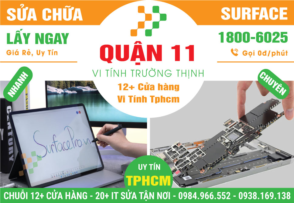 Sửa Surface Quận 11 – Sửa Nhanh Tại Nhà