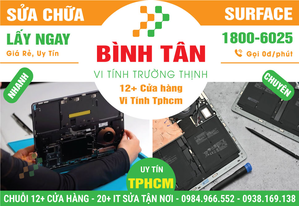 Sửa Surface Quận Bình Tân Tận Nơi