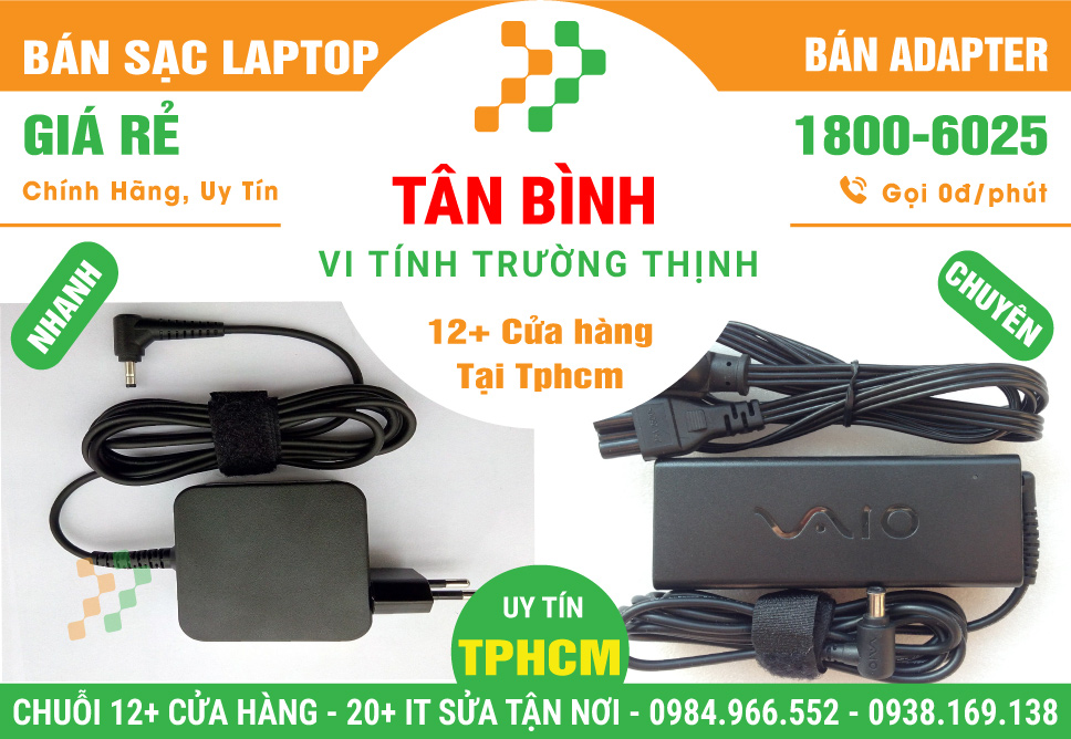 Bán Sạc Laptop Quận Tân Bình
