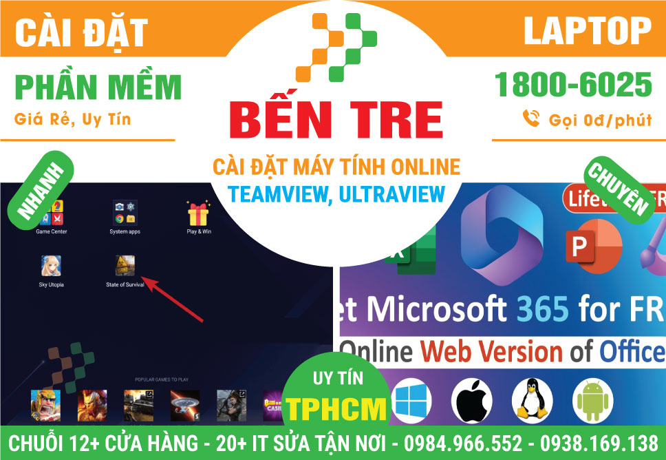 Cài Đặt Máy Tính Online Tại Bến Tre
