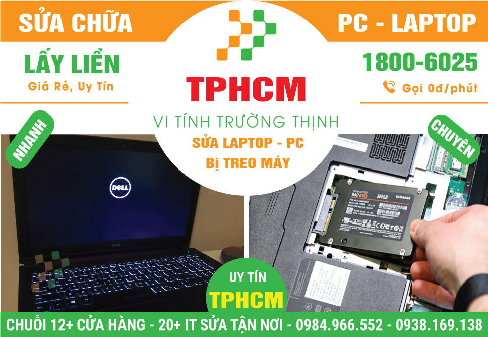 Địa Chỉ Sửa Laptop Bị Treo TPHCM Lấy Ngay