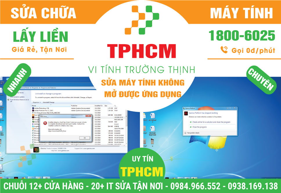 Dịch Vụ Sửa Máy Tính Không Mở Được Ứng Dụng TPHCM