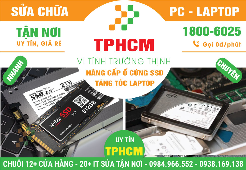 Nâng Cấp Ổ Cứng SSD Laptop – Tăng Tốc Khởi Động Tại TPHCM