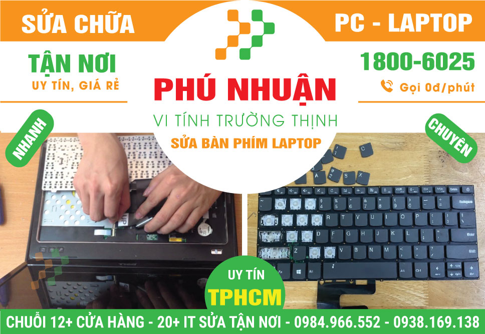 Sửa Bàn Phím Laptop Quận Phú Nhuận