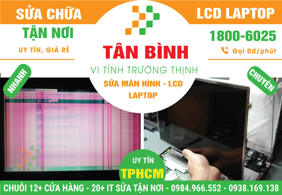 Sửa Màn Hình Laptop Quận Tân Bình