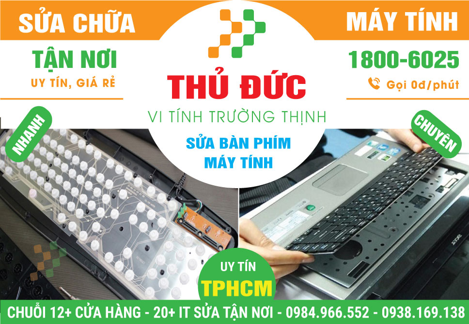 Sửa Bàn Phím Máy Tính Quận Thủ Đức - Tận Nhà