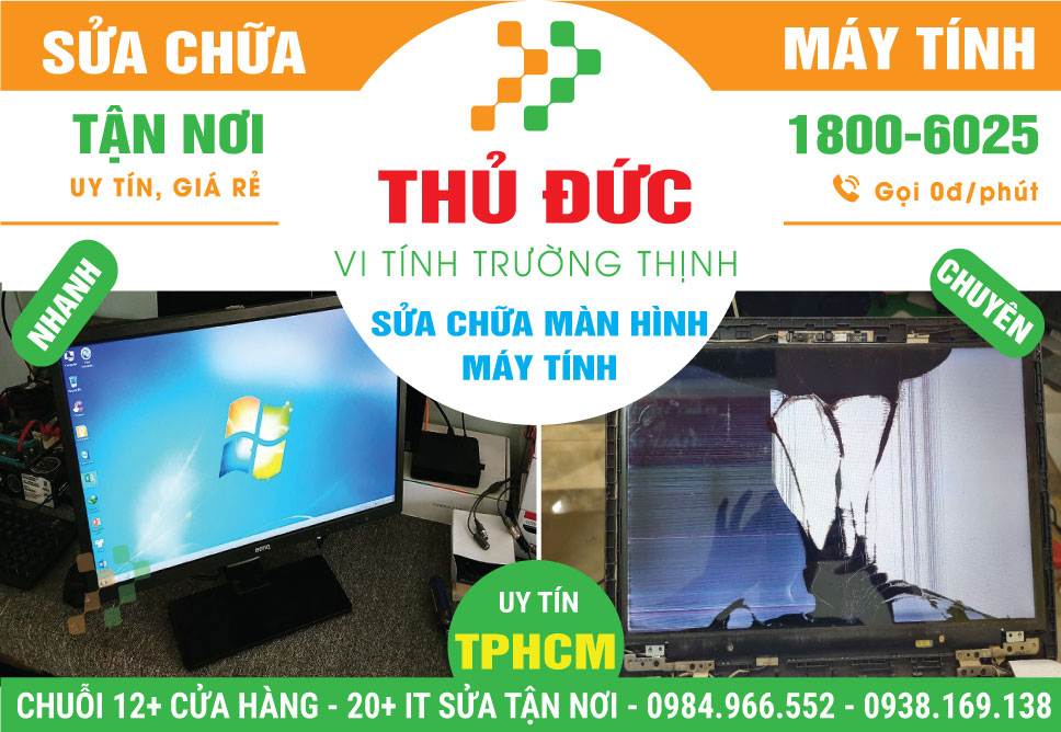 Sửa Màn Hình Máy Tính Tại Thủ Đức - Thay LCD Tận Nhà