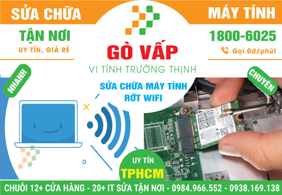 Sửa Máy Tính Rớt Wifi - Dịch Vụ tận Nhà, Lấy Ngay