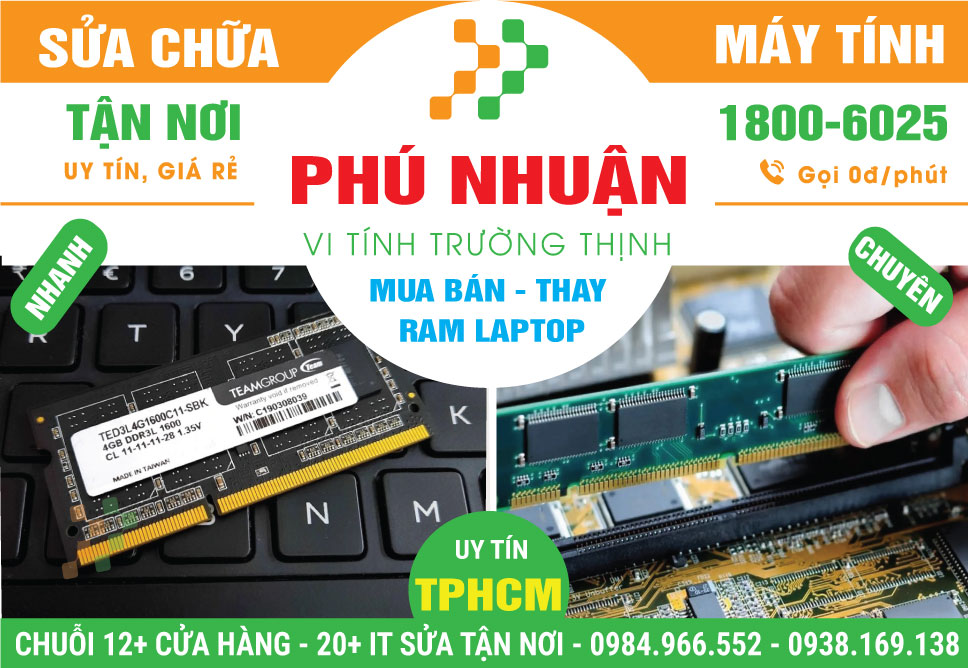 Thay Ram Laptop Tại Nhà Ở Quận Bình Thạnh