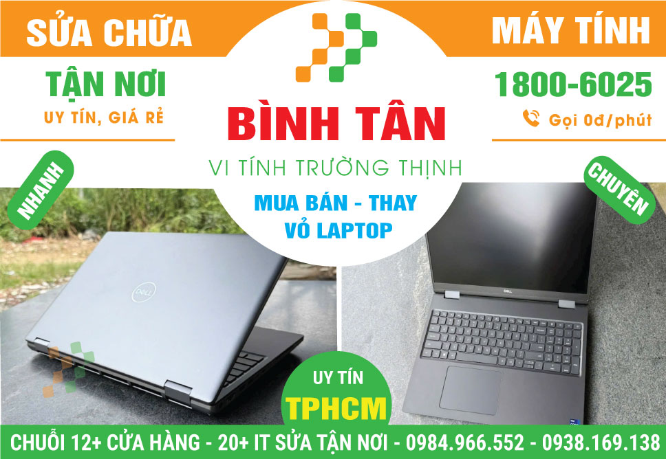 Thay Vỏ Laptop Quận Bình Tân Tận Nhà