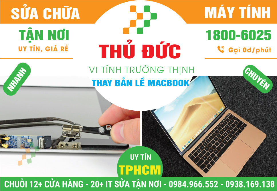 Thay Bản Lề Macbook Quận Thủ Đức Lấy Ngay