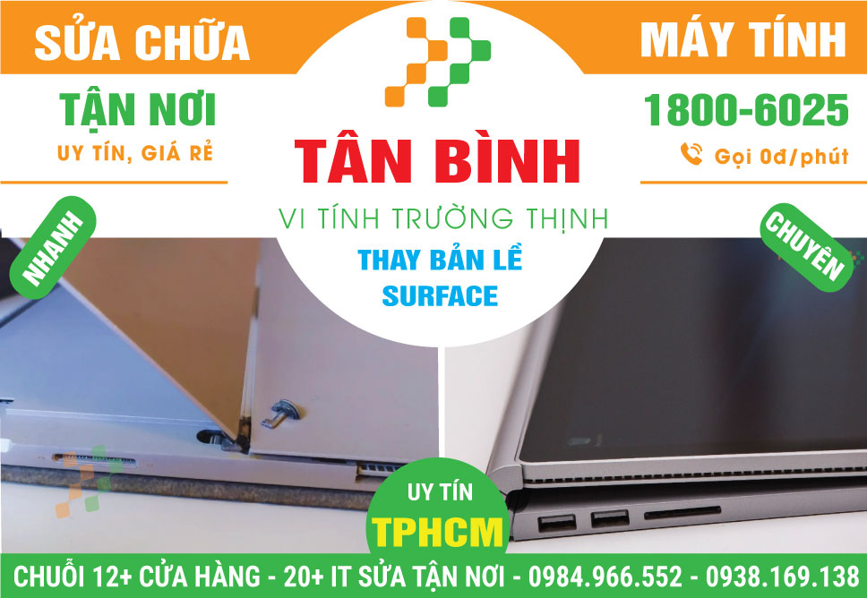 Thay Bản Lề Surface Quận Tân Bình Lấy Ngay