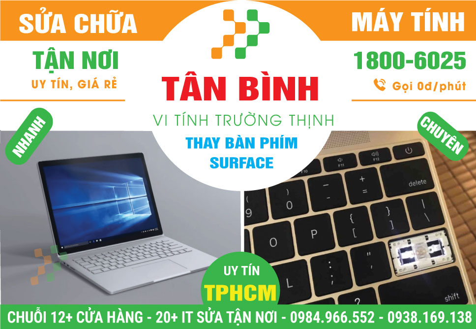 Thay Bàn Phím Surface Quận Tân Bình Uy Tín