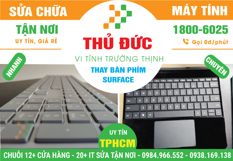 Thay Bàn Phím Surface Quận Thủ Đức Tận Nhà