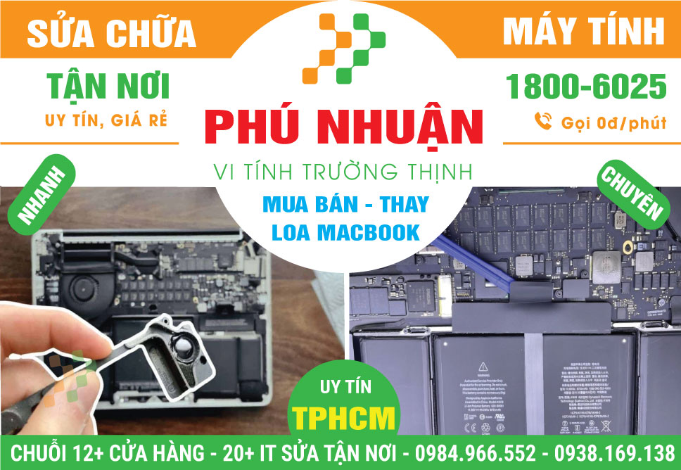Thay Loa Macbook Quận Phú Nhuận Lấy Ngay