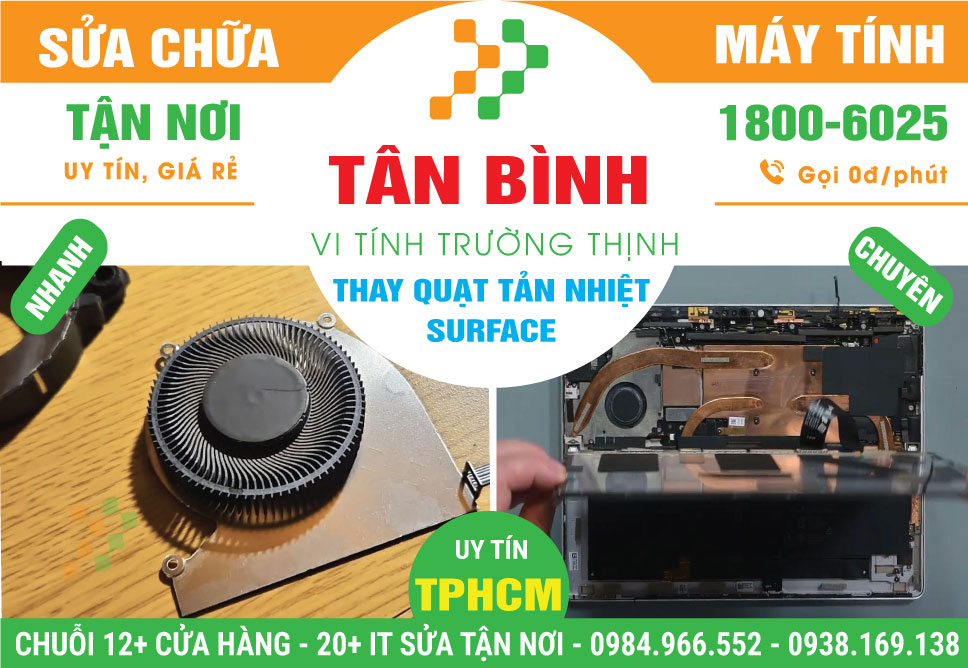 Thay Quạt Surface Quận Tân Bình Tận Nơi