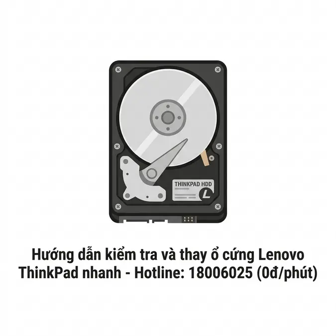 Hướng dẫn kiểm tra và thay ổ cứng Lenovo ThinkPad nhanh