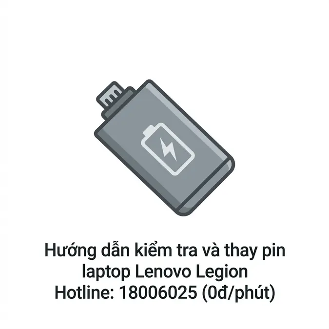 Hướng dẫn kiểm tra và thay pin laptop Lenovo Legion