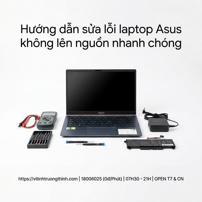 Hướng dẫn sửa lỗi laptop Asus không lên nguồn nhanh chóng