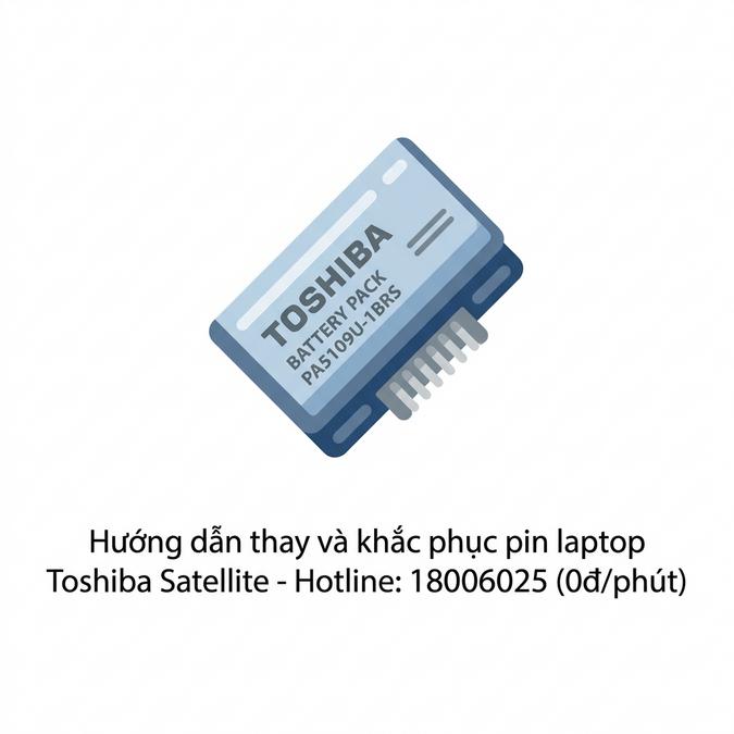 Hướng dẫn thay và khắc phục pin laptop Toshiba Satellite
