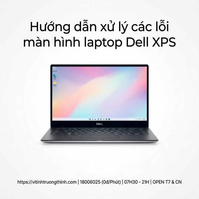 Hướng dẫn xử lý các lỗi màn hình laptop Dell XPS
