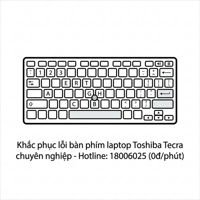 Khắc phục lỗi bàn phím laptop Toshiba Tecra chuyên nghiệp