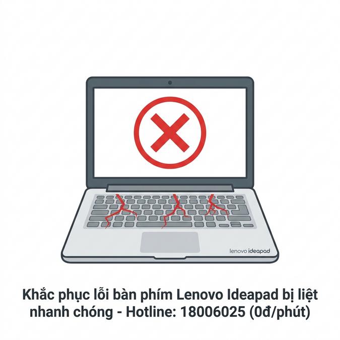 Khắc phục lỗi bàn phím Lenovo Ideapad bị liệt nhanh chóng