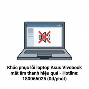Cách sửa laptop Asus Vivobook bị mất tiếng nhanh, uy tín tại TPHCM