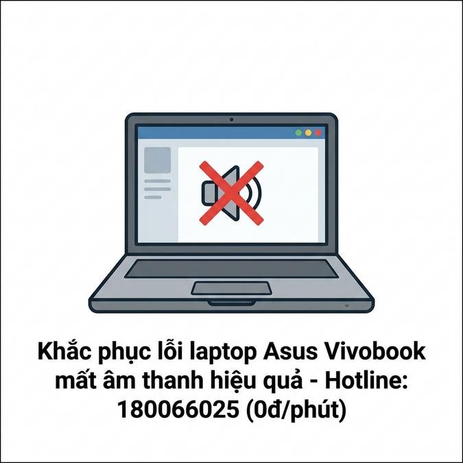 Khắc phục lỗi laptop Asus Vivobook mất âm thanh hiệu quả