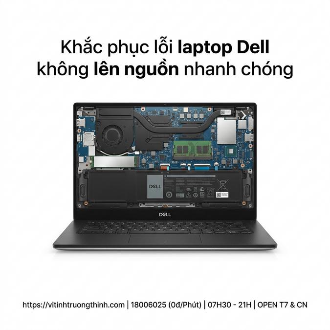 Khắc phục lỗi laptop Dell không lên nguồn nhanh chóng