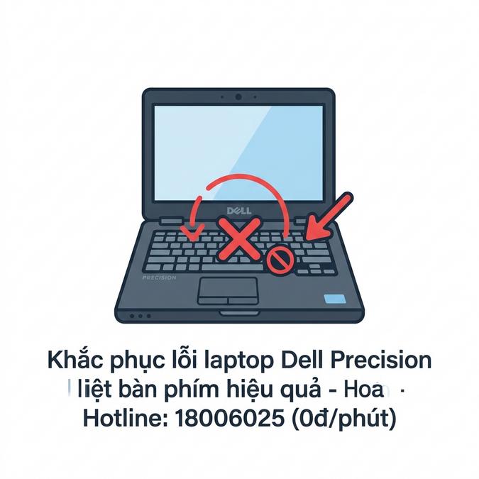 Khắc phục lỗi laptop Dell Precision bị liệt bàn phím hiệu quả