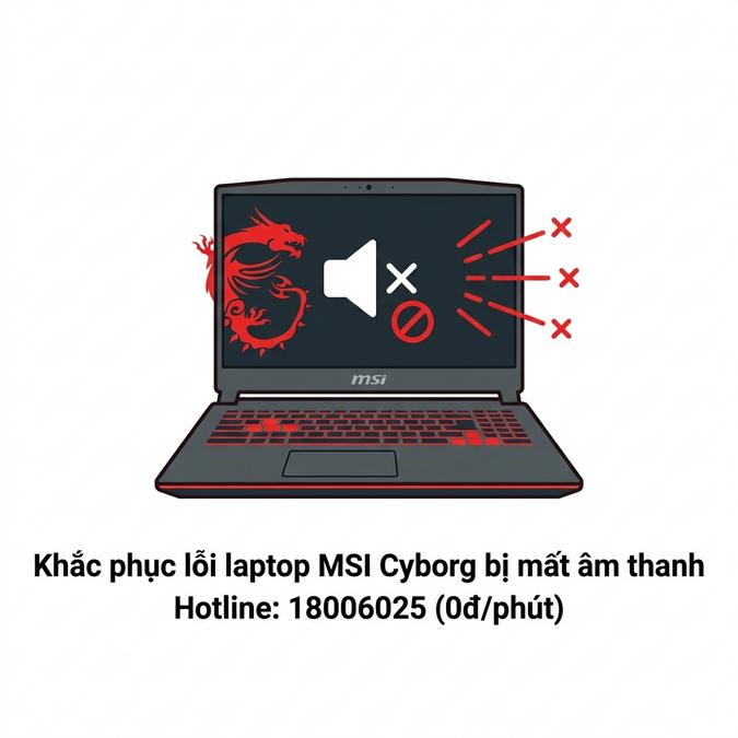 Khắc phục lỗi laptop MSI Cyborg bị mất âm thanh