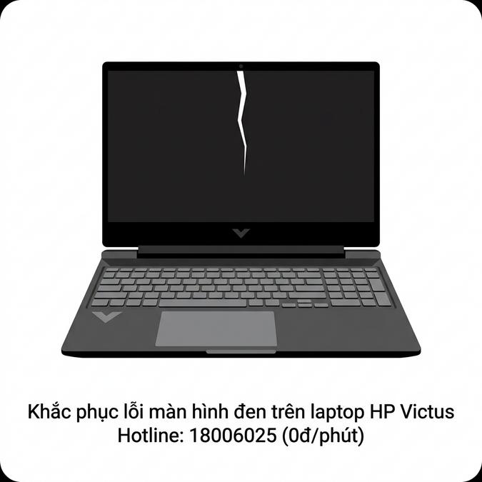 Khắc phục lỗi màn hình đen trên laptop HP Victus