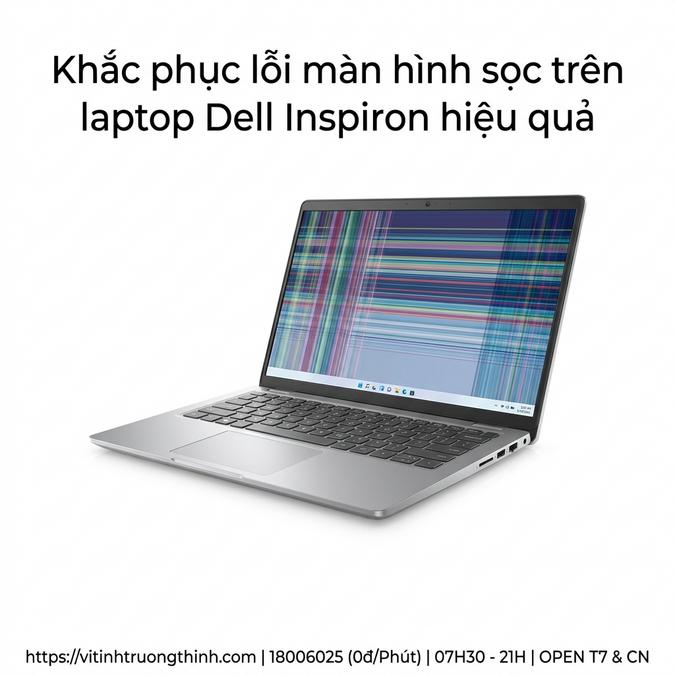 Khắc phục lỗi màn hình sọc trên laptop Dell Inspiron hiệu quả