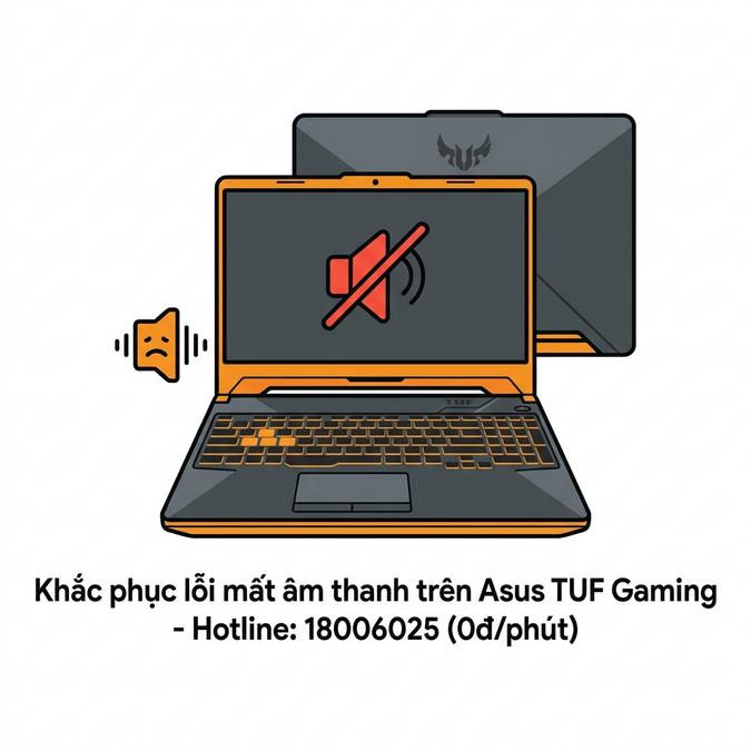 Khắc phục lỗi mất âm thanh trên Asus TUF Gaming