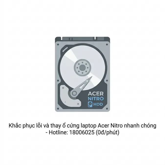 Khắc phục lỗi và thay ổ cứng laptop Acer Nitro nhanh chóng