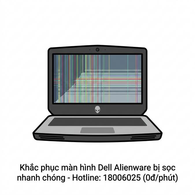 Cách sửa laptop Dell Alienware bị sọc màn hình uy tín lấy ngay