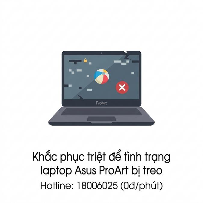 Khắc phục triệt để tình trạng laptop Asus ProArt bị treo