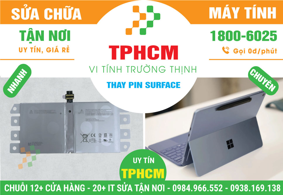 Thay Pin Surface Lấy Liền Tại TPHCM