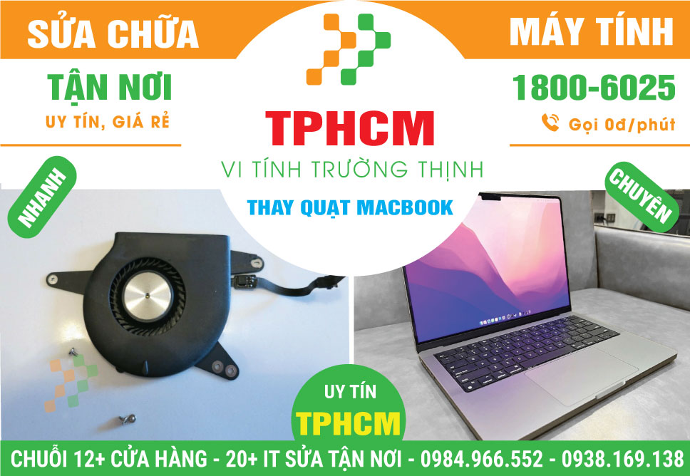 Thay Quạt Macbook Lấy Liền Giá Rẻ Ở TPHCM