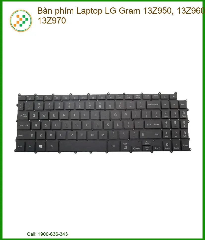 Thay Bàn Phím Laptop Lg Gram 13z950, 13z960, 13z970 Zin Chính Hãng, Lấy Liền Tại Chỗ