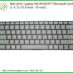 Thay Bàn Phím Laptop Microsoft Surface 3, 4, 5 (13.5-inch, 15-inch) Chính Hãng