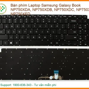 Bàn Phím Laptop Samsung Galaxy Book Np750xda…np750xed Chính Hãng – Thay Thế Tphcm